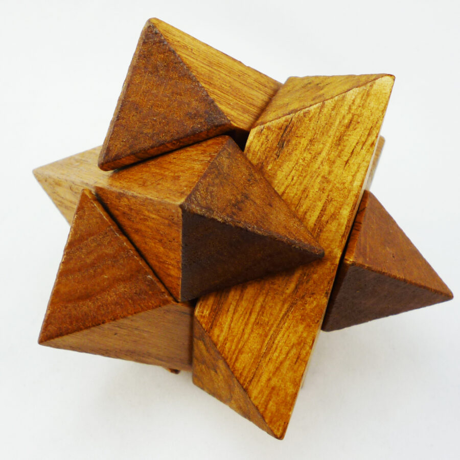Star wooden puzzle